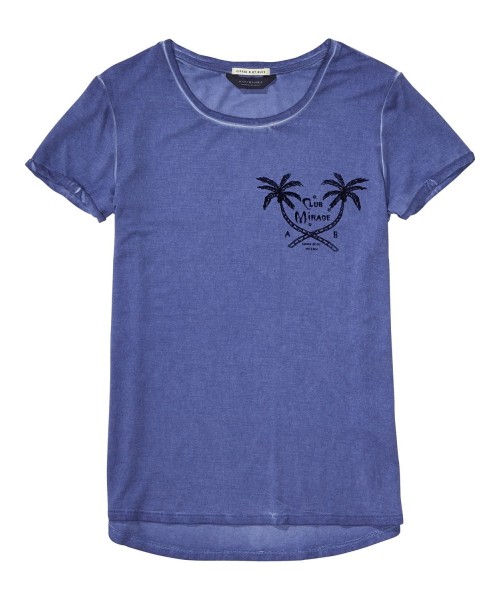 Maison Scotch S/S Tee with Various Chest Art