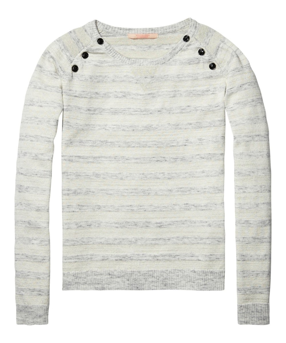 Maison Scotch Pullover with Buttons at 