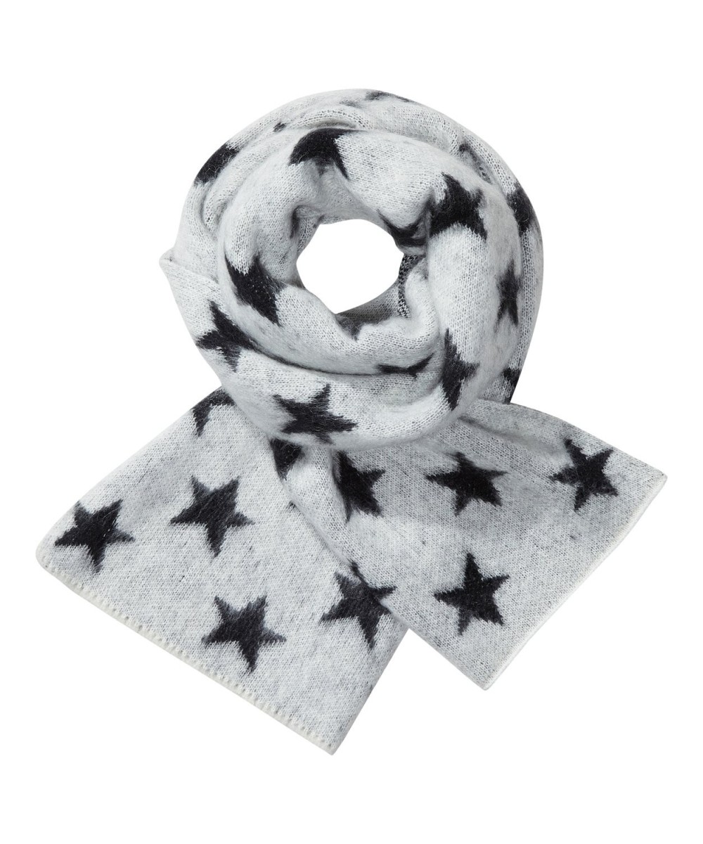 Maison Scotch Fluffy star patterned scarf