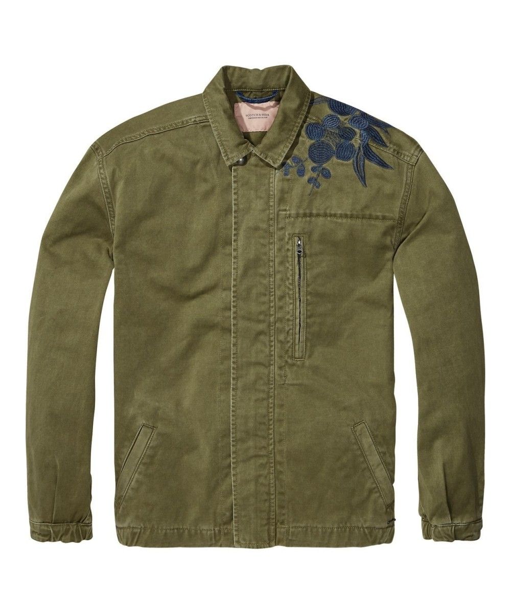 Maison Scotch Army Jacket with embroidery