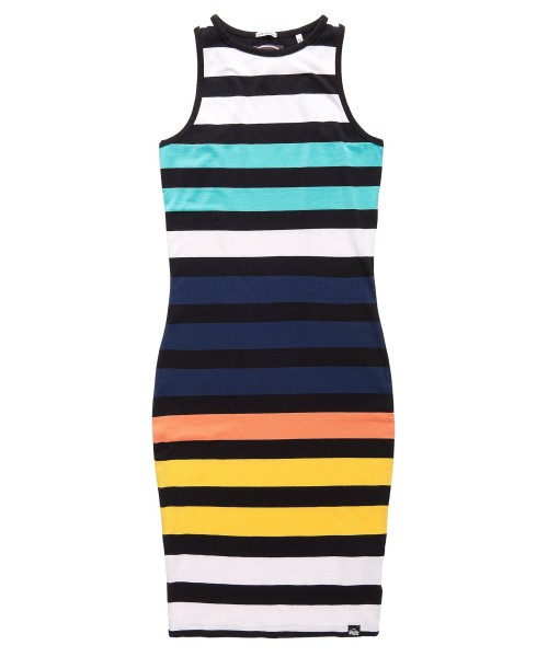 Superdry Core midi stripe dress