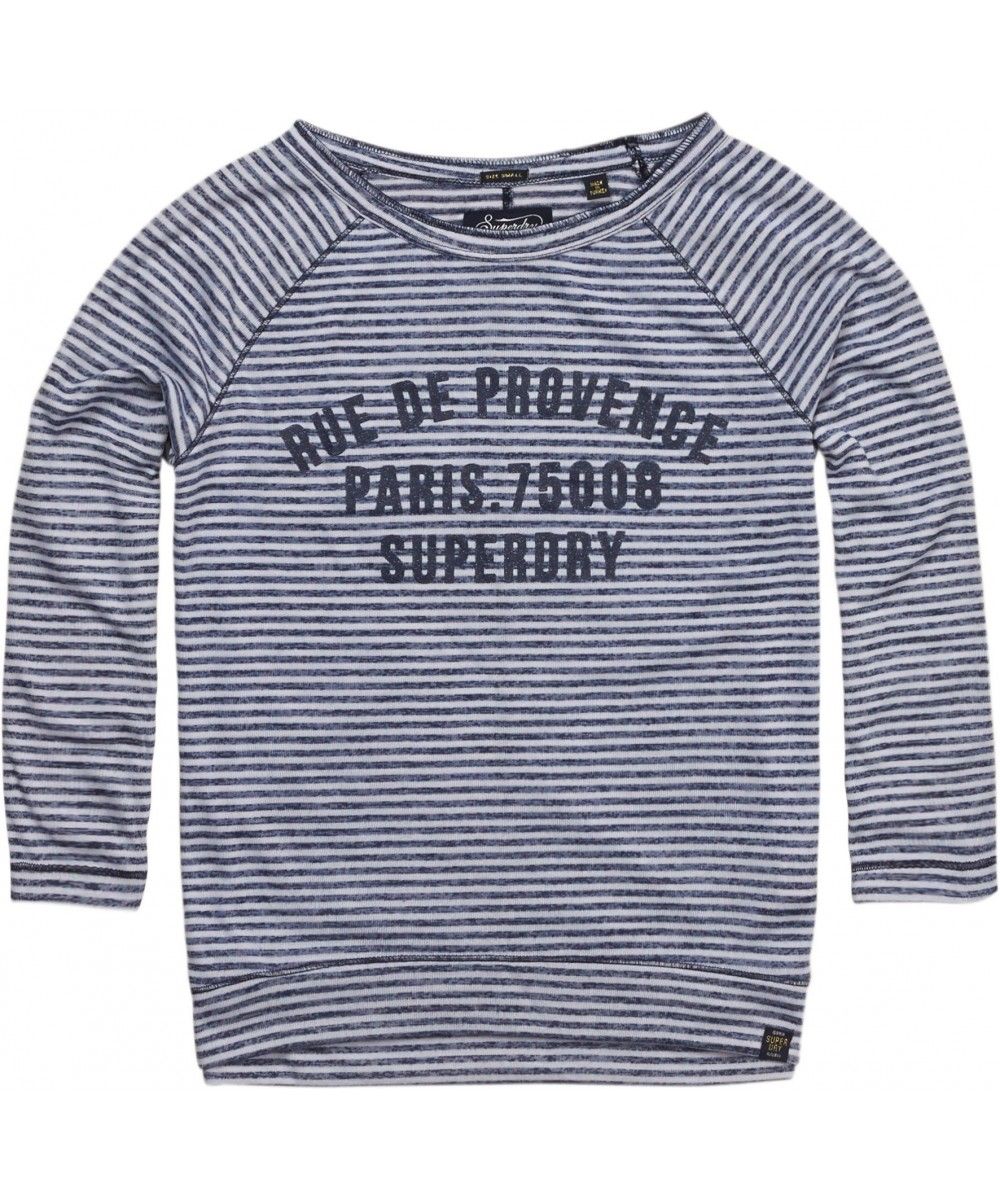 Superdry Harbour stripe graphic top