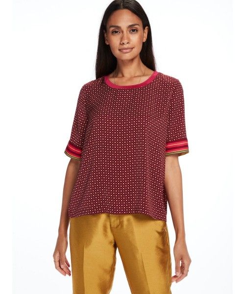 Maison Scotch Silky feel top with placement