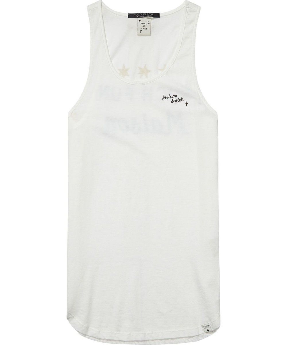 Maison Scotch Tank top with various graphics