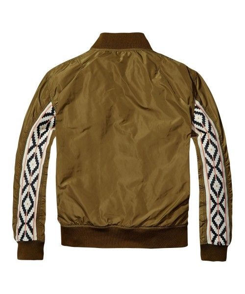 Maison Scotch Bomber with special rib on sle