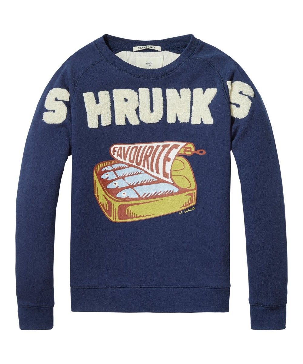 Scotch Shrunk Crewneck With Worked Out Coll