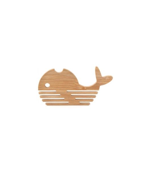 Eb & Vloed Bamboo Whale Coasters S/4