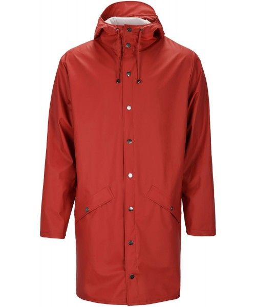 Rains Long Jacket Scarlet