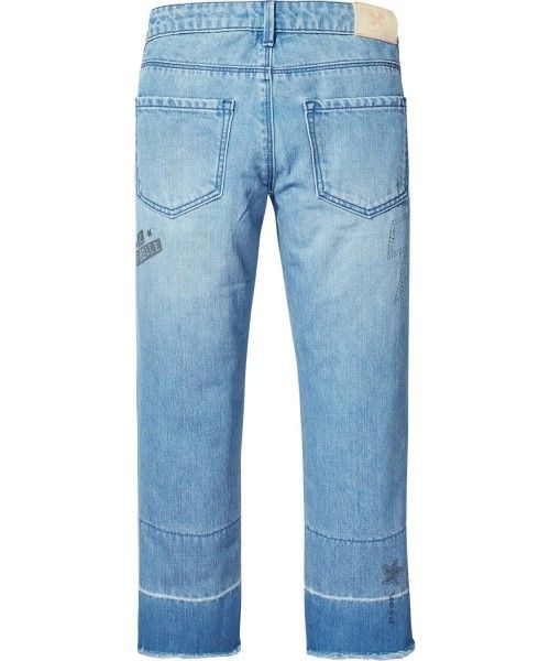 Scotch R'belle Cropped Denim With Patches
