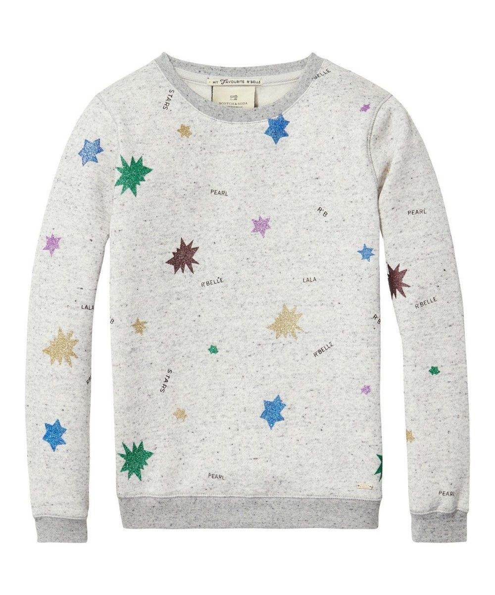Scotch R'belle Sweat With All-Over Glitter St