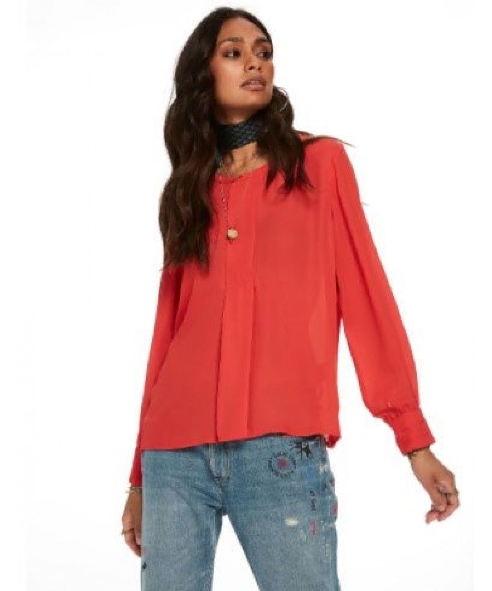 Maison Scotch Silky Feel Top With Pleat