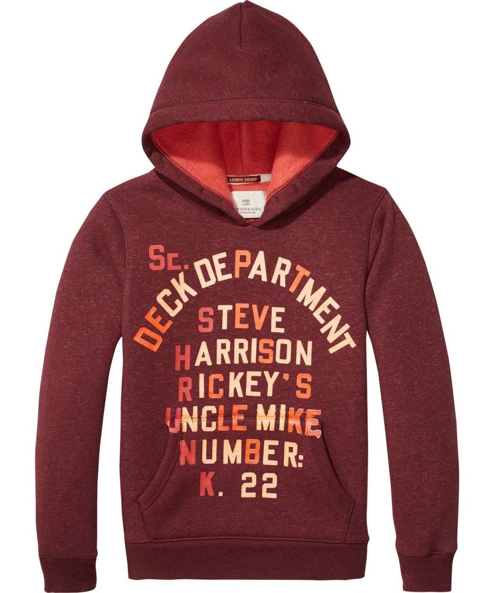 Scotch Shrunk Hoody With Colourful Contrast 