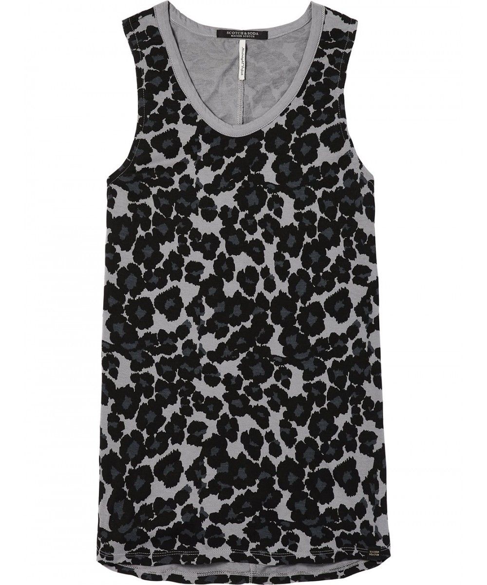 Maison Scotch Basic tank top in prints and