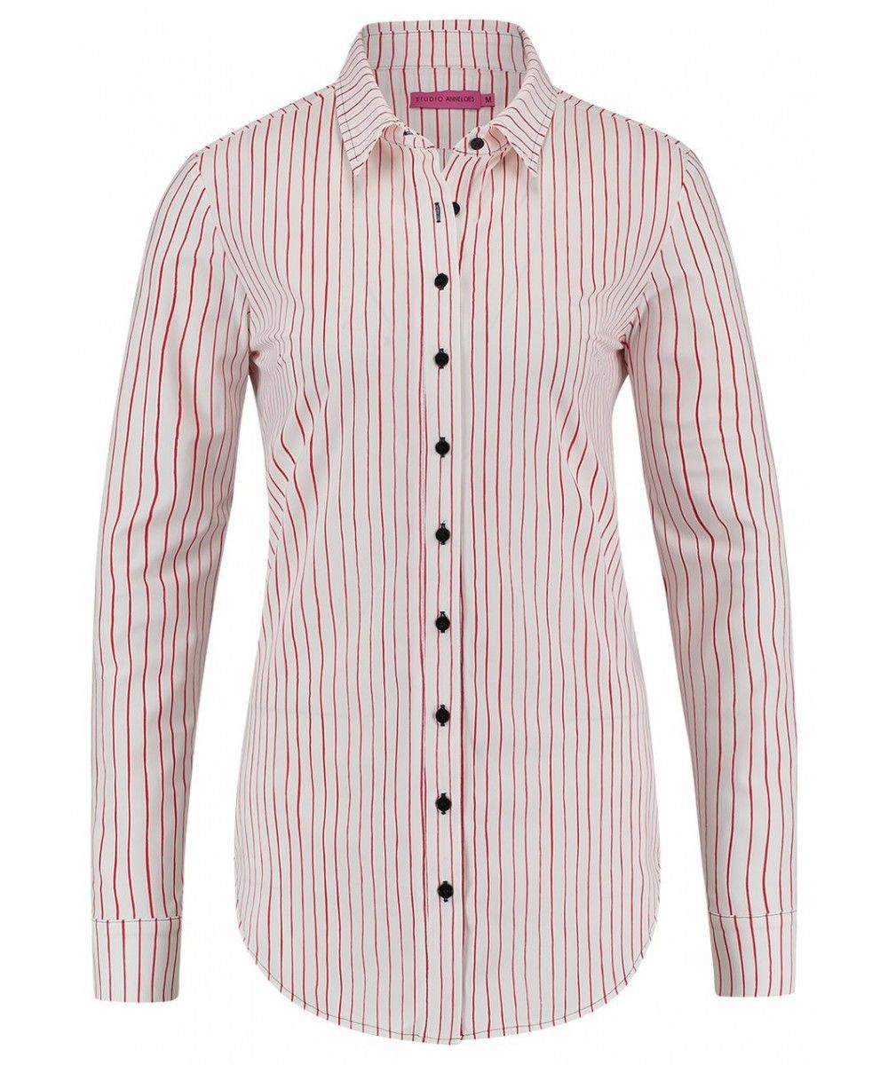 StudioAnneloes Poppy contrast stripe blouse