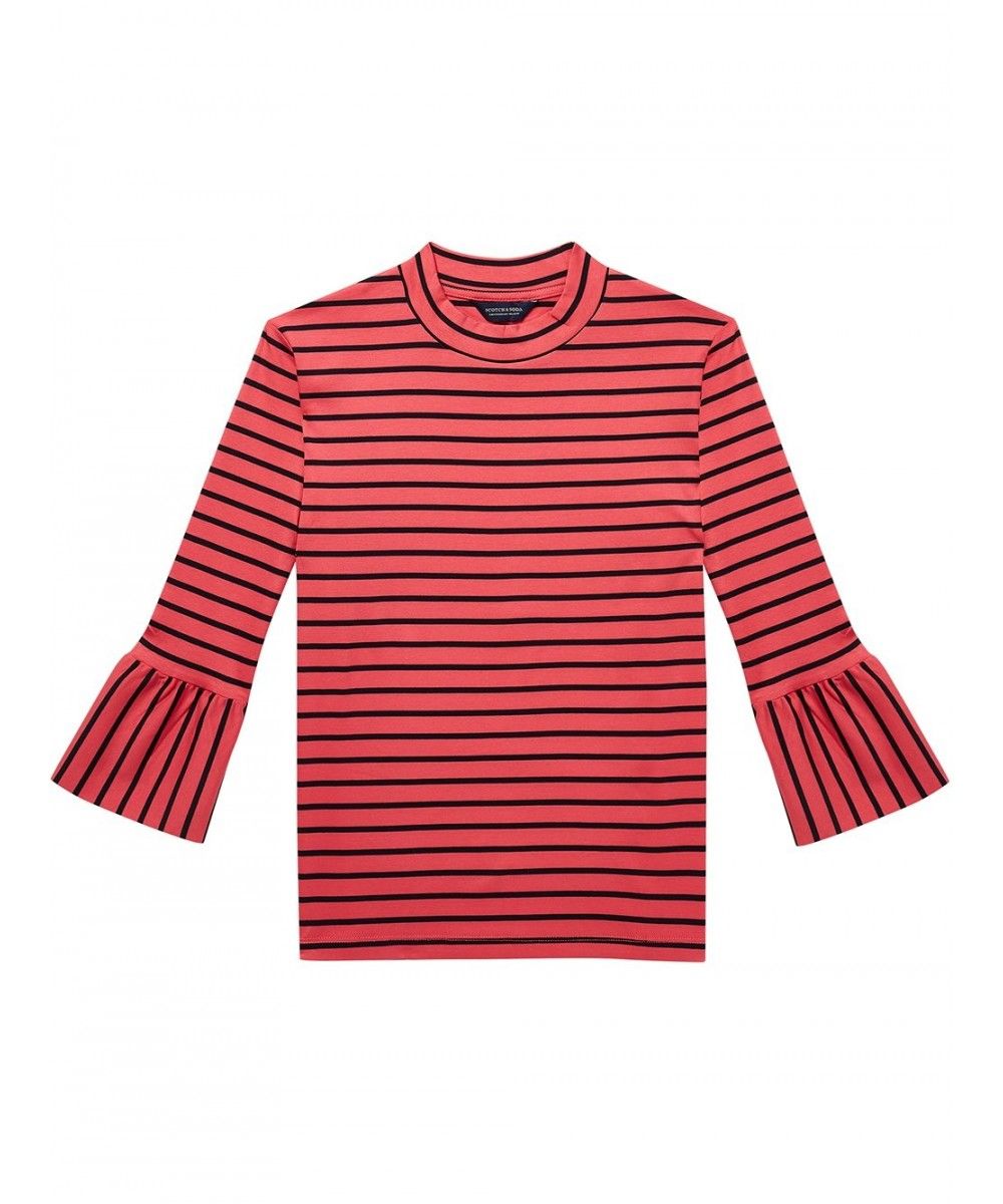 Maison Scotch Clean long sleeve tee with 