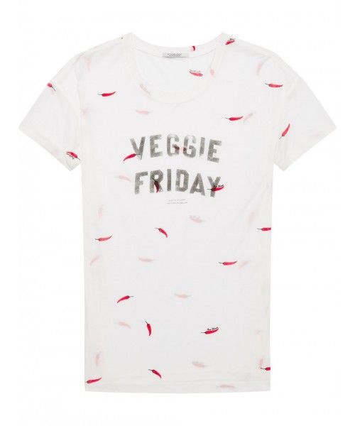 Maison Scotch Allover printed s/s tee with