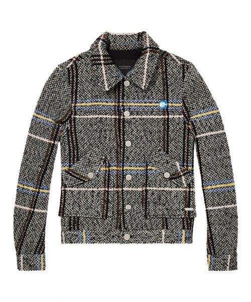 Maison Scotch Short wool blend worker jacket