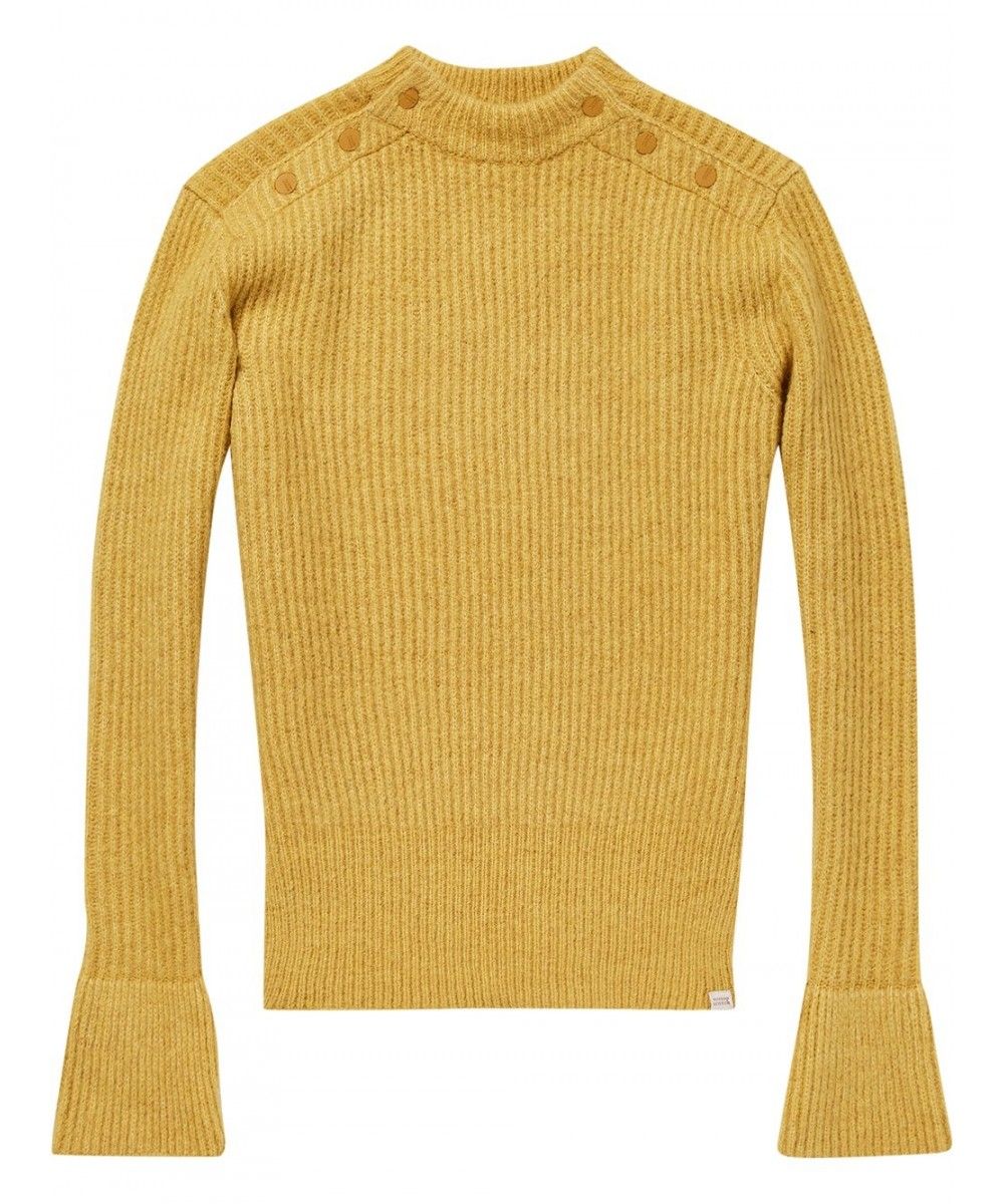 Maison Scotch Cosy pullover knit with tonal 
