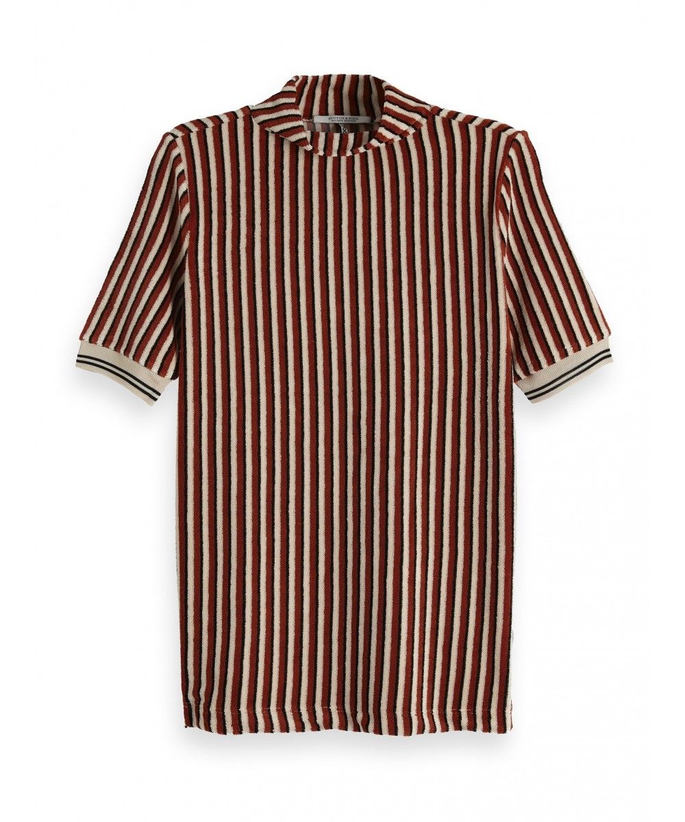 Maison Scotch Striped top in terry