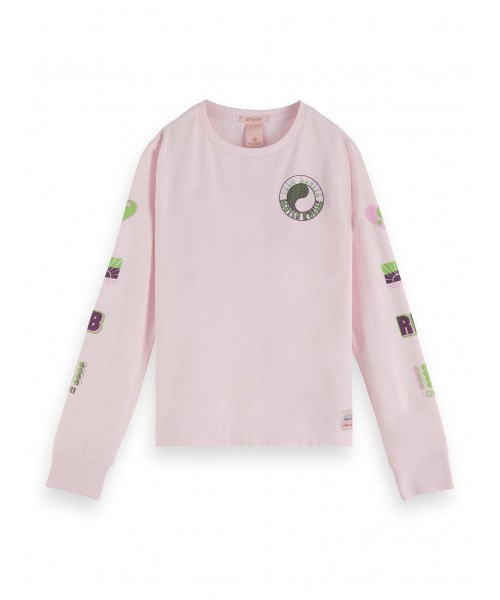 Scotch R'belle Long sleeve tee in organic cot