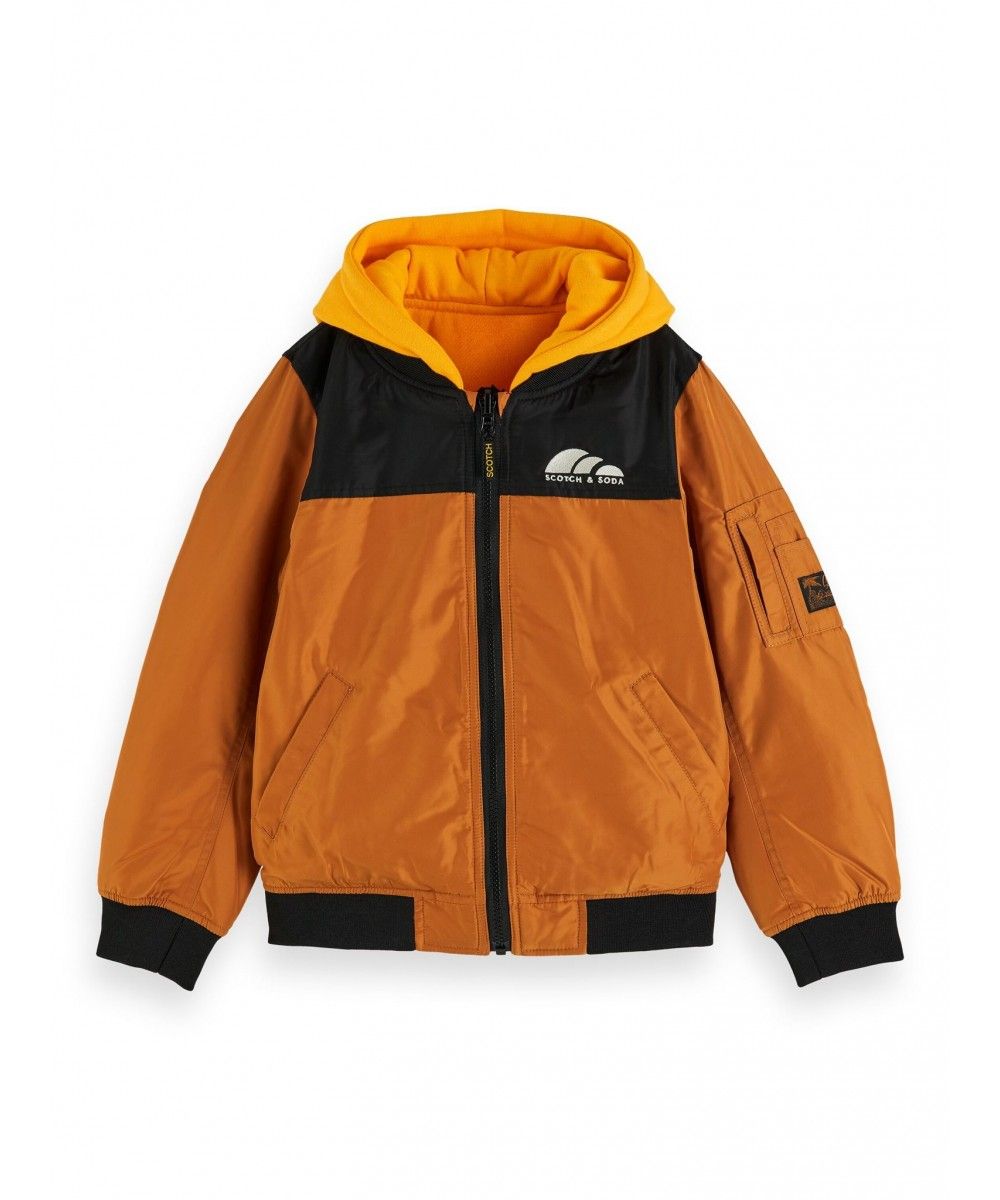 Scotch Shrunk Reversible bomber with sweat 