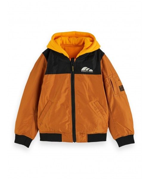 Scotch Shrunk Reversible bomber with sweat 