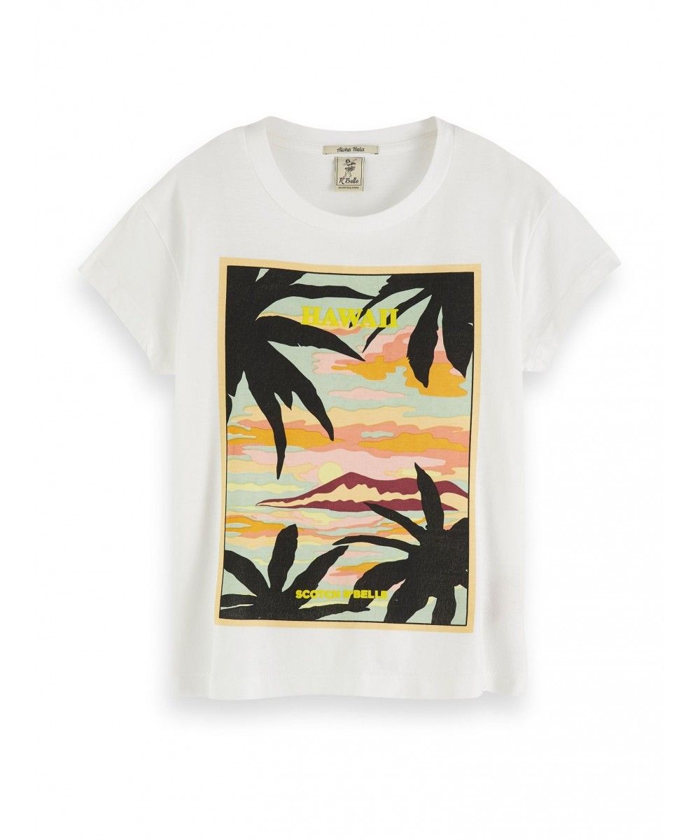 Scotch R'belle Relaxed fit tee with Hawaii 