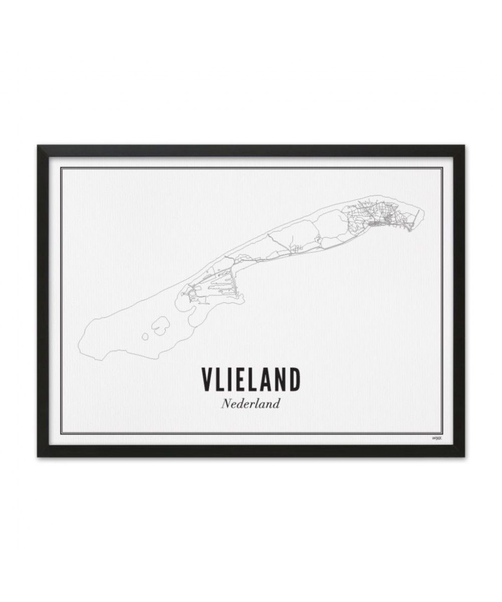 Holidaystore Poster Vlieland + lijst