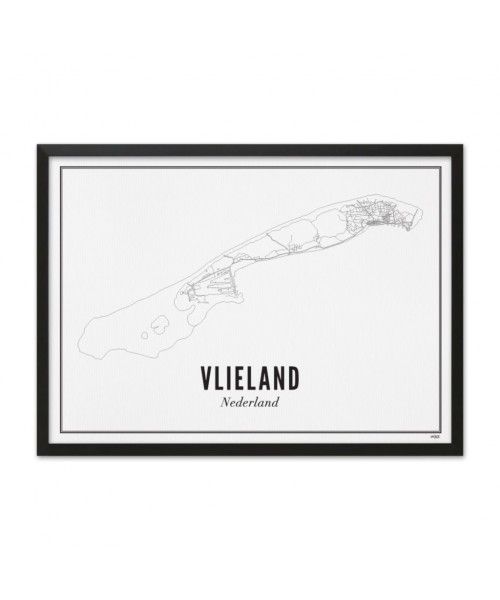Holidaystore Poster Vlieland + lijst