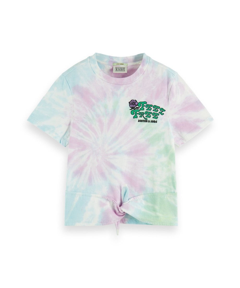 Scotch R'belle Relaxed fit knotted tie dye te