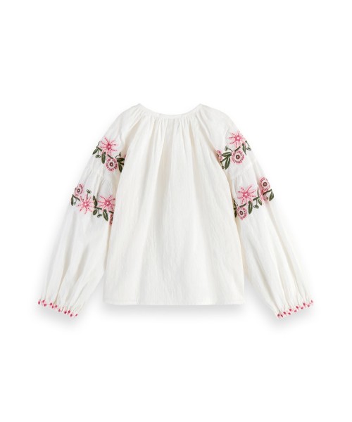 Scotch R'belle Long sleeve Flower Embroidery