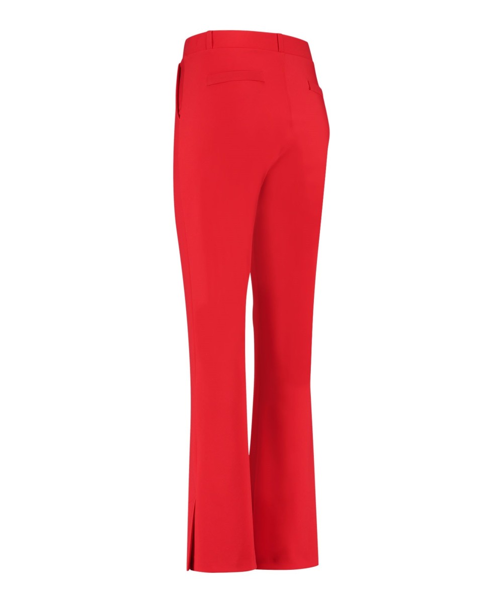 StudioAnneloes Mae bonded flair trousers